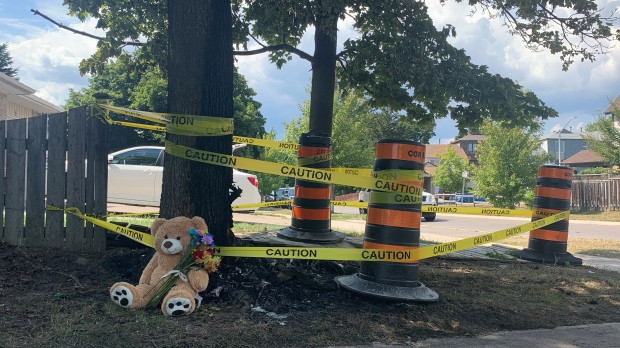 Brampton crash scene